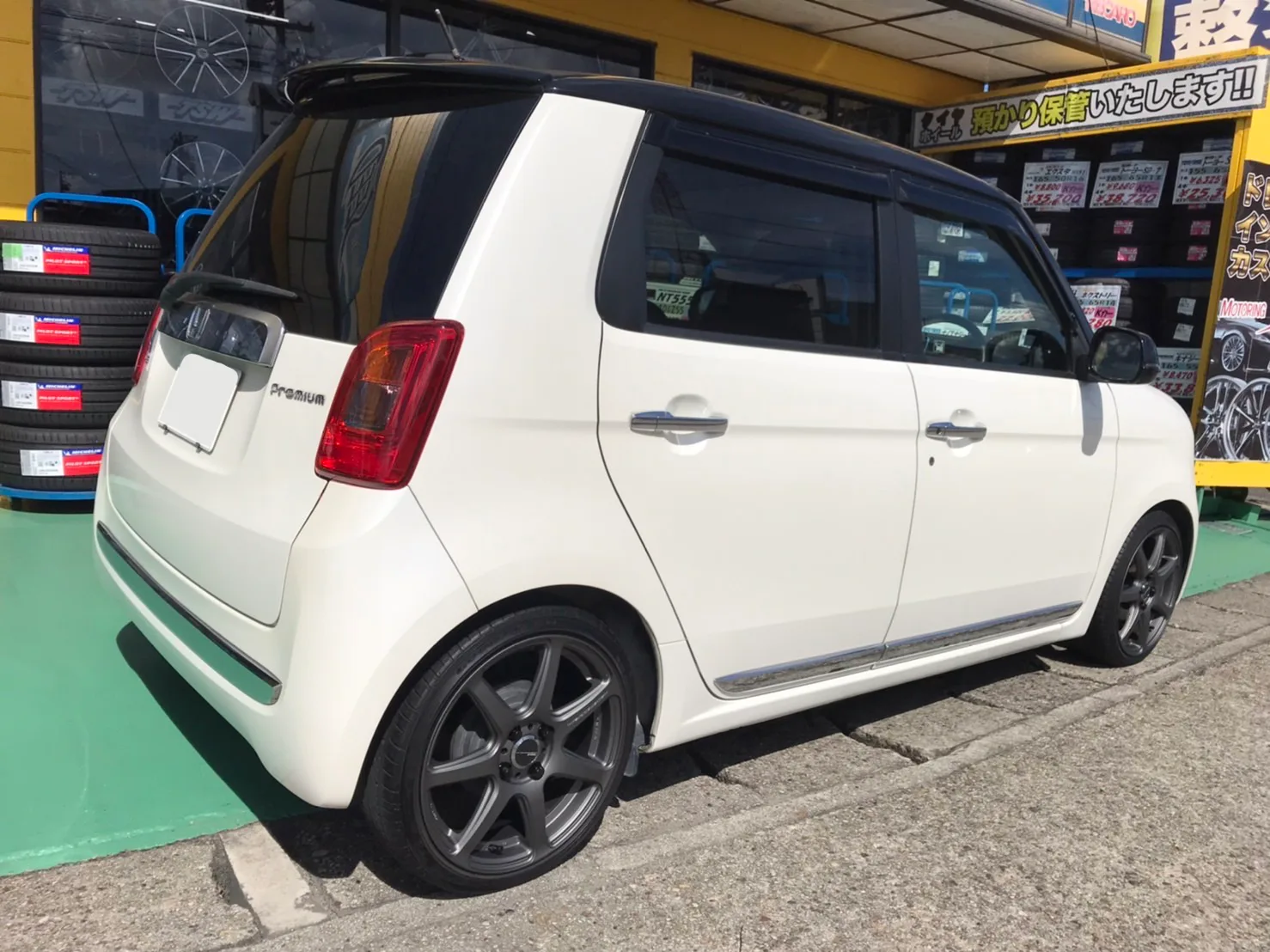 Work Emotion T7R on Honda N-One 1st gen (JG1/JG2)