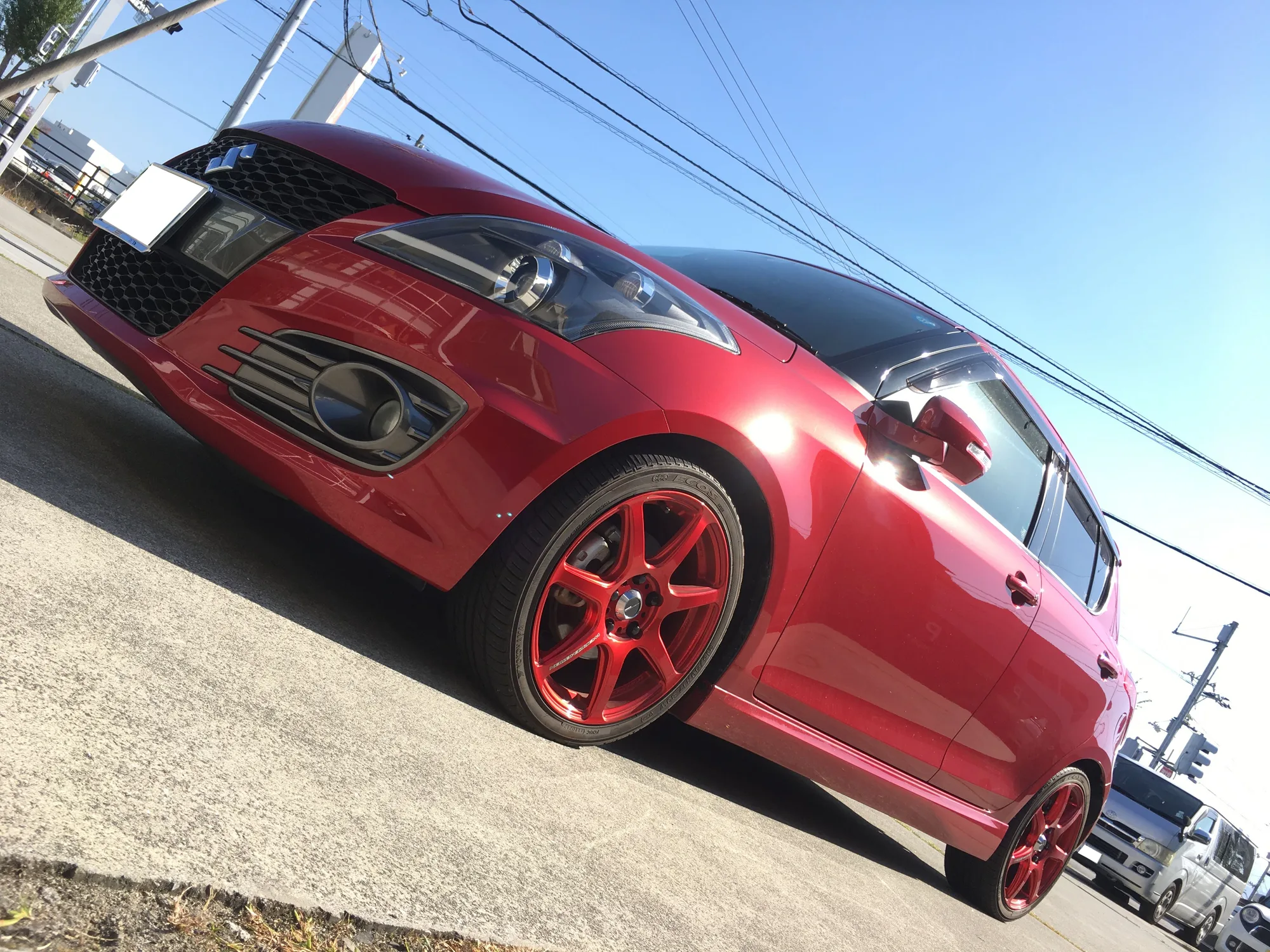 Work Emotion T7R on Suzuki Swift 4th gen (A2L), photo 2