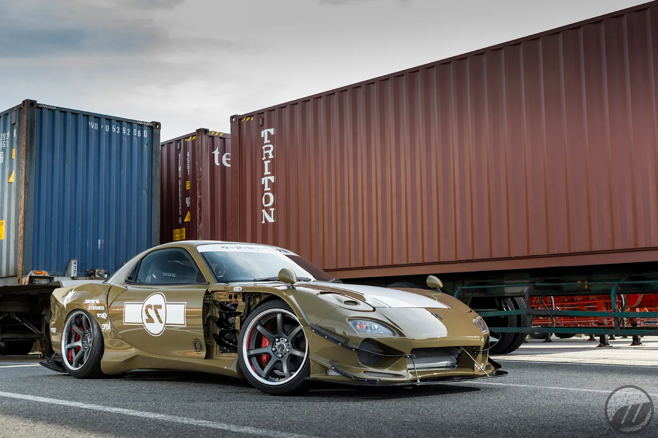 Work Emotion T7R2P on Mazda RX-7 FD.1