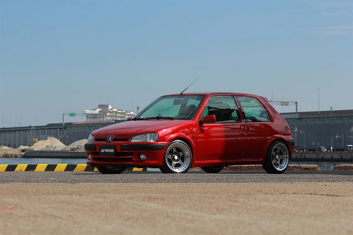 Work Meister CR01 on Peugeot 106 1st gen