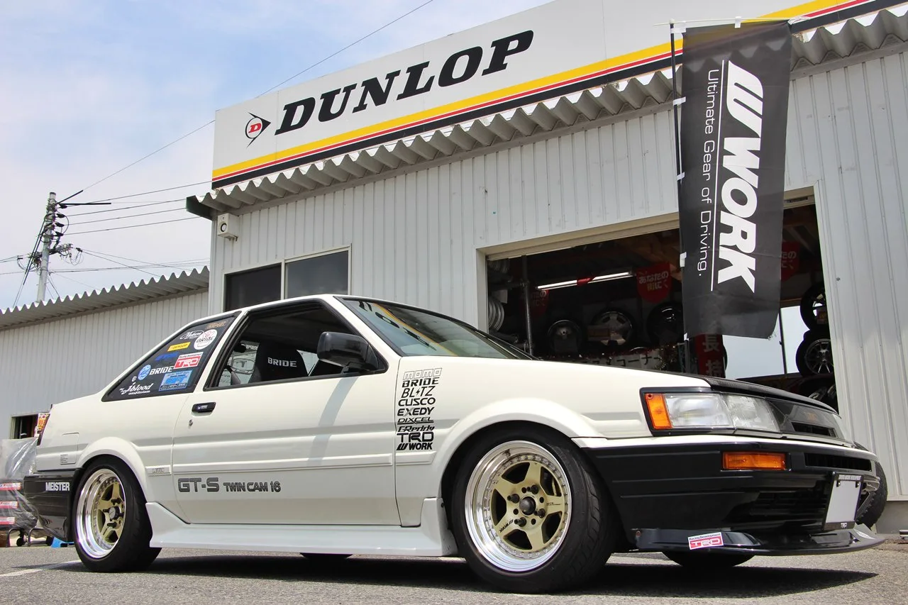 Work Meister CR01 on Toyota AE86.1
