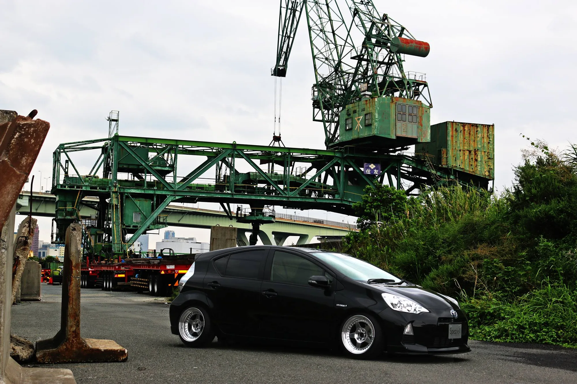 Work Meister CR01 on Toyota Aqua NHP10