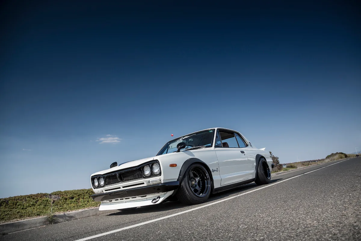 Work Meister CR01 on Nissan Skyline R34