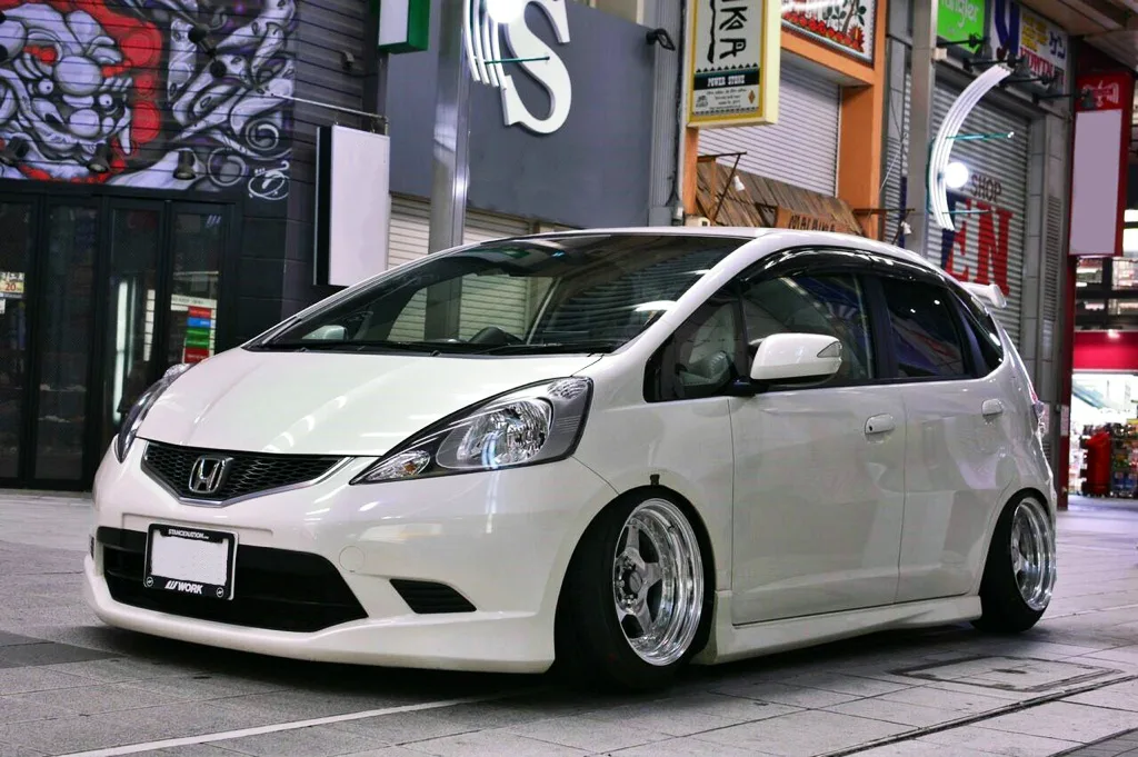 Work Meister CR01 on Honda Fit 2nd gen (GE)