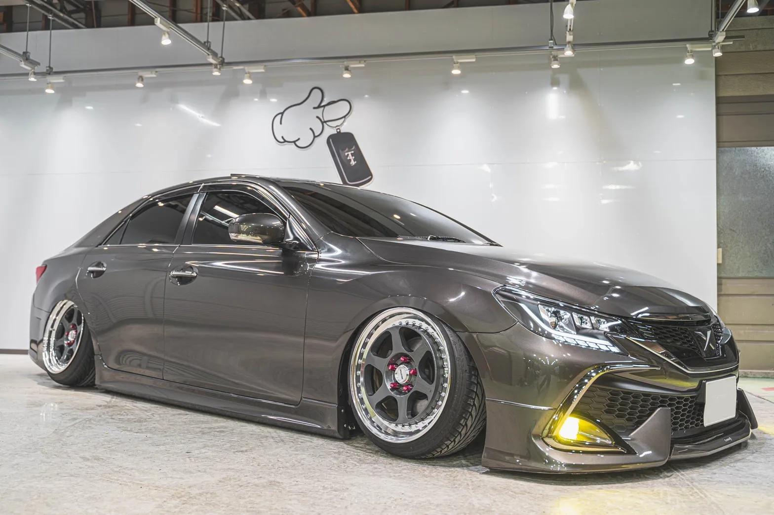 Work Meister L1 3P on Toyota Mark X X130