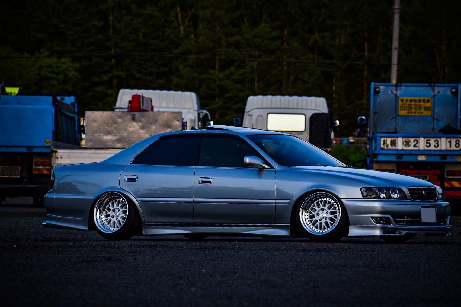 Work Meister M1 3P on Toyota Chaser X100