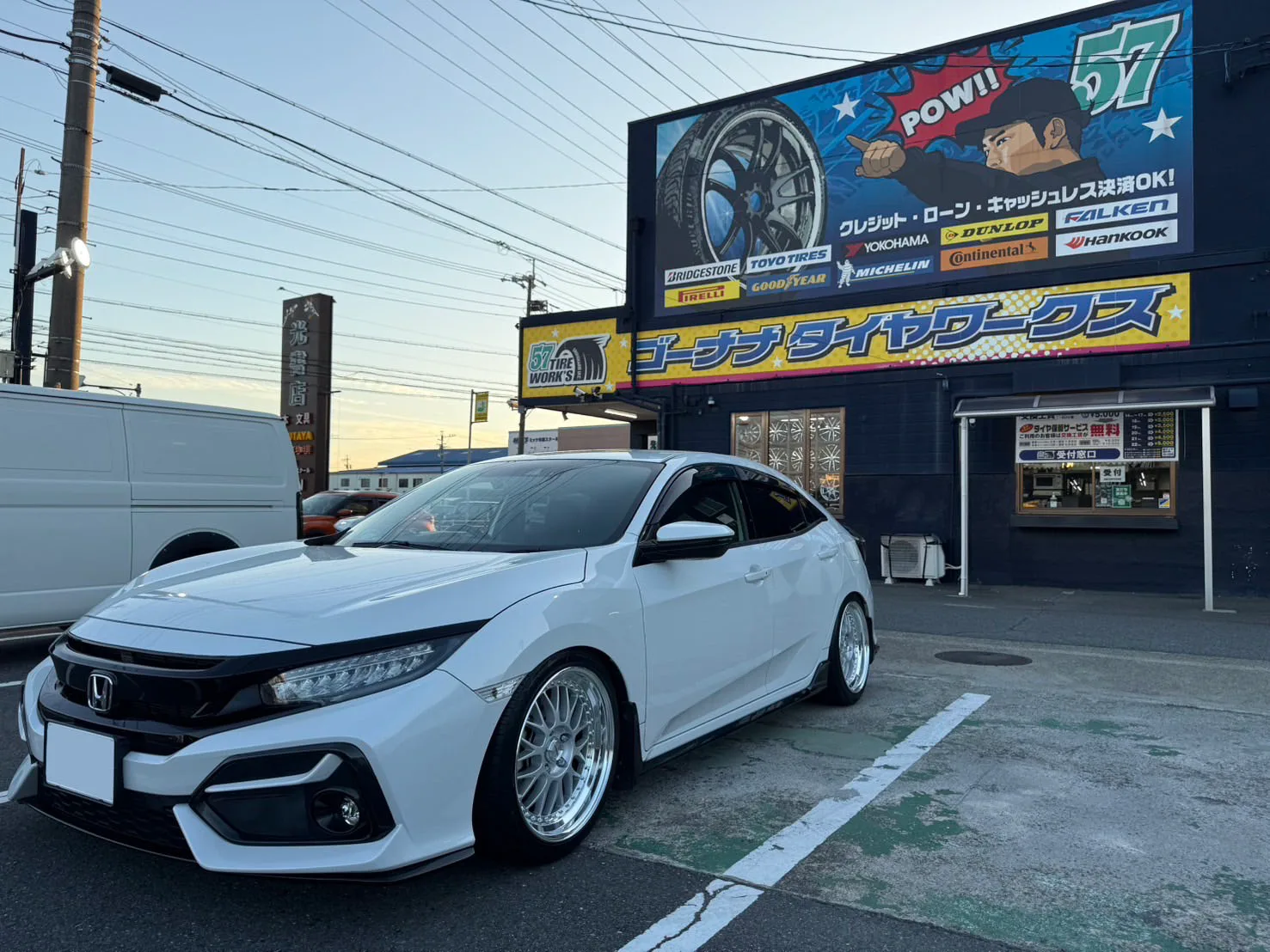 Work Meister M1 3P on Honda Civic 10th gen (FC/FK).1