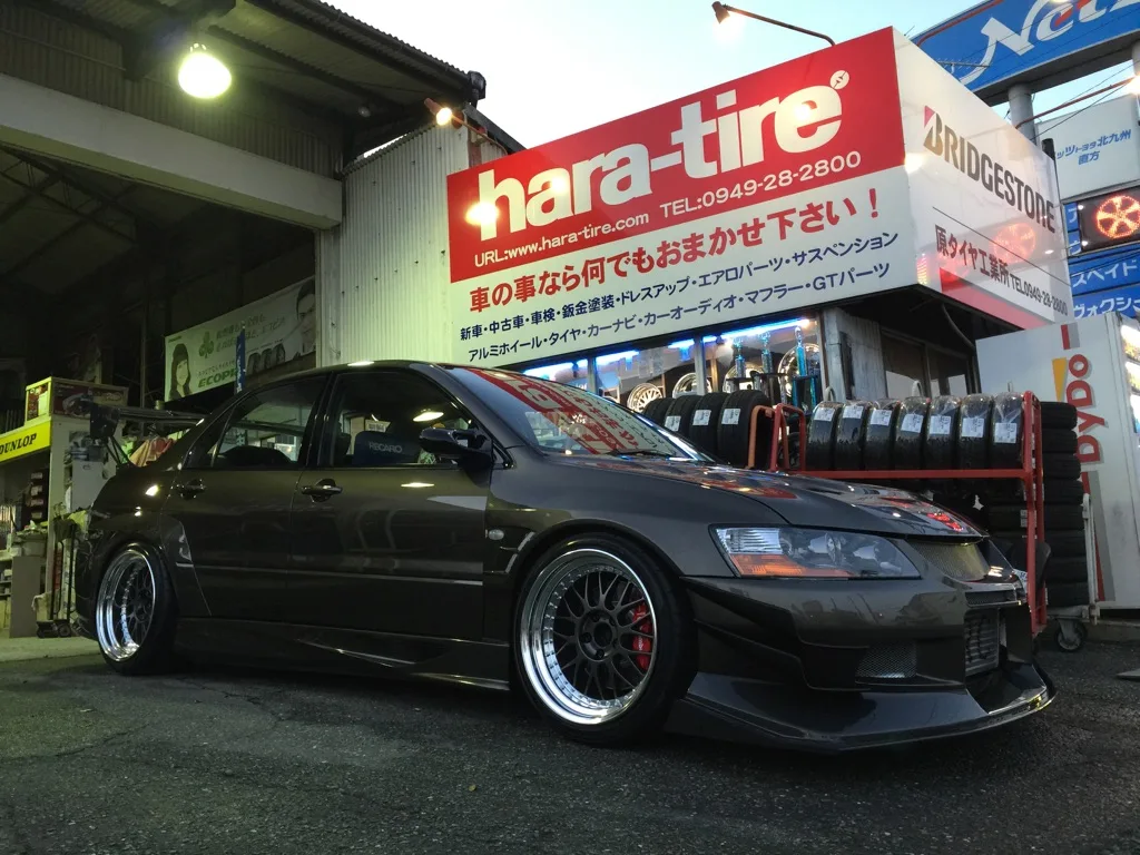 Work Meister M1 3P on Mitsubishi Lancer Evolution CT9A