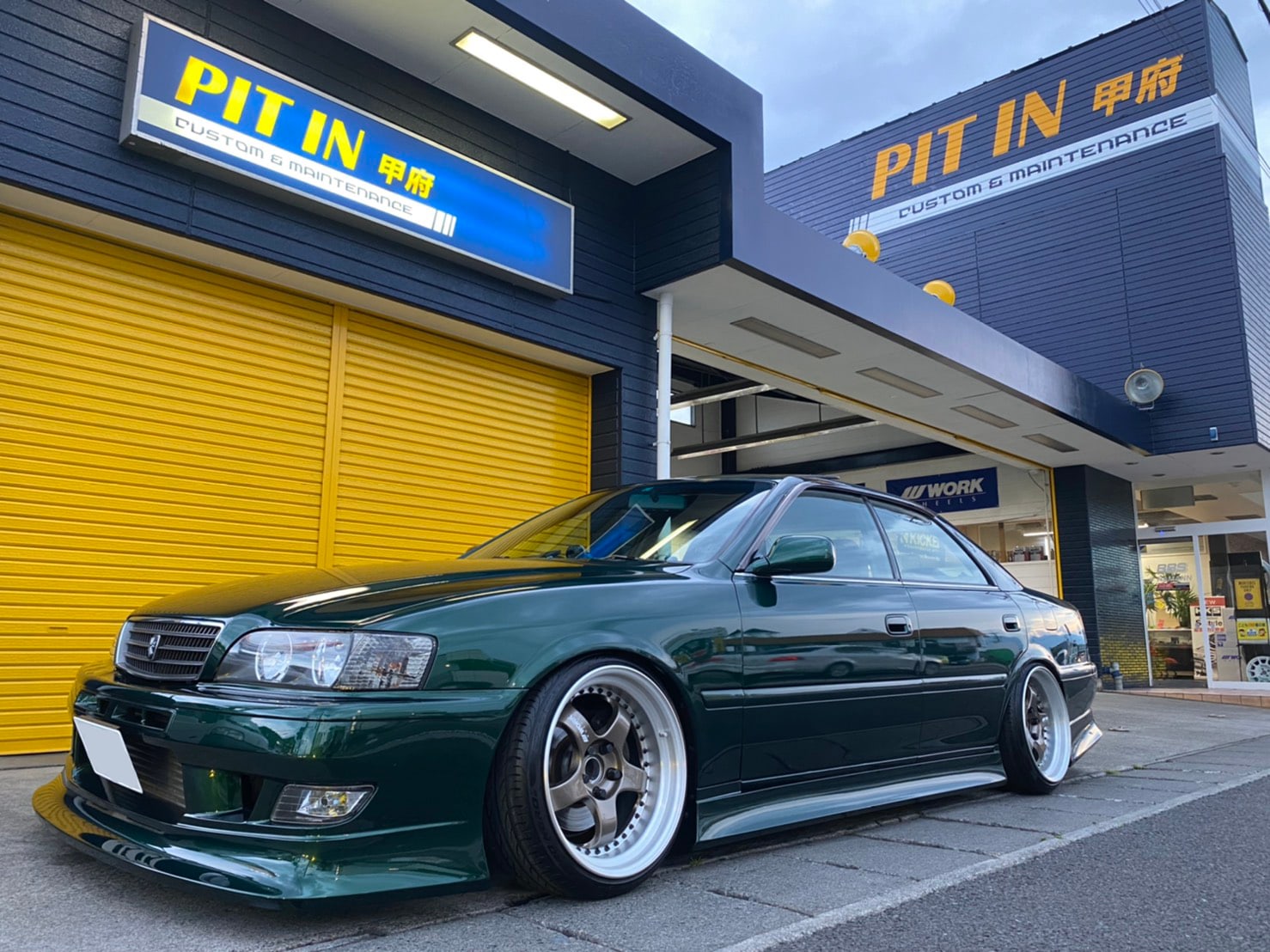 Work Meister S1 3P on Toyota Chaser X100
