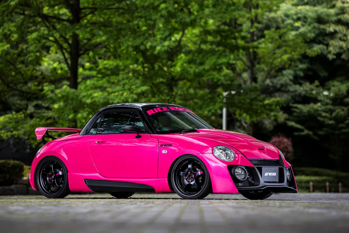 Work Meister S1R on Daihatsu Copen L880K (2002-2012)
